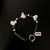 Pulsera de acero con tres corazones - comprar online