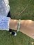 Pulsera de acero con bolitas de acrílico. - comprar online