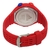 Reloj Adidas digital unisex con malla de silicona roja y detalles en azul. en internet