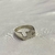 Anillo de plata con 2 iniciales