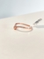 Anillo de plata rosé con cubics - comprar online