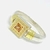 Anillo Guarda Griega 6 mm - Plata y oro con cubics. Varios colores disponibles.