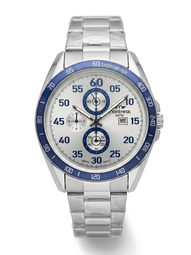 Reloj Montreal con malla de acero