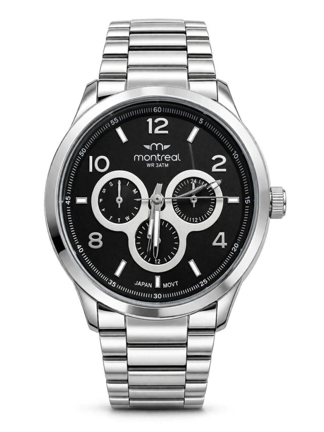 Reloj Montreal con malla de acero