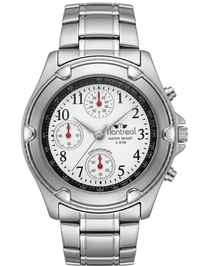 Reloj Montreal con malla de acero