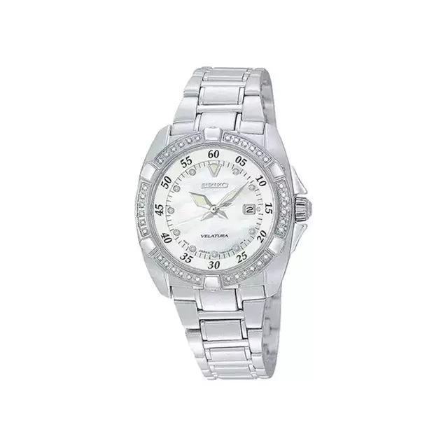 Reloj Seiko Diamond Velatura malla de acero