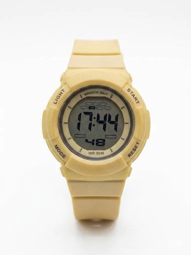 Reloj Knock Out digital con malla de silicona