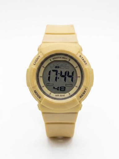 Reloj Knock Out digital con malla de silicona