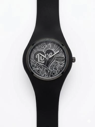 Reloj Knock Out con malla de silicona