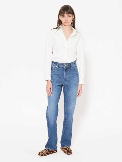 JEANS STRAIGHT CLASSIC BLUE JAZMIN CHEBAR