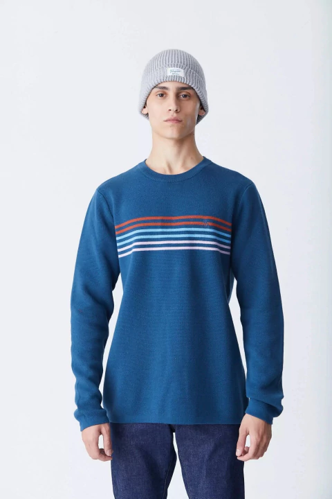 STRIPE PANEAUX SWEATER PENGUIN