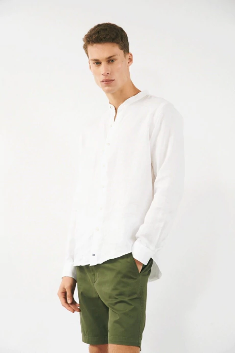 CAMISA MAO SANTORINI LINO M/L BENSIMON