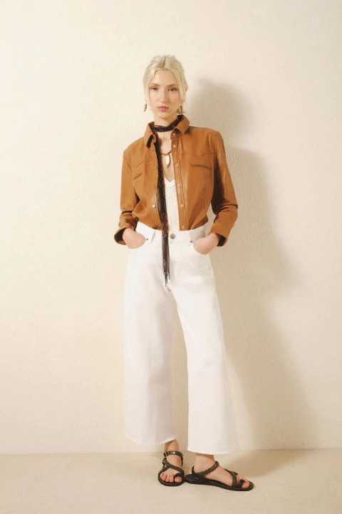 JEN CROP WHITE RAPSODIA