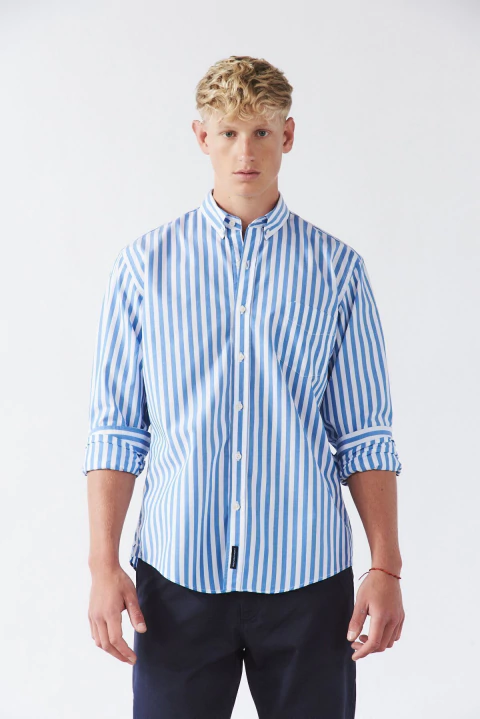 CAMISA CASTEX RAYAS M/L BENSIMON