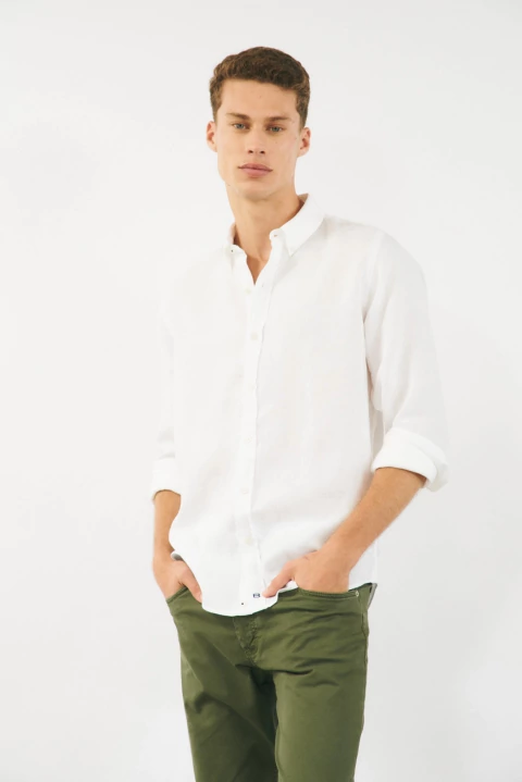 CAMISA SANTORINI LINO M/L BENSIMON