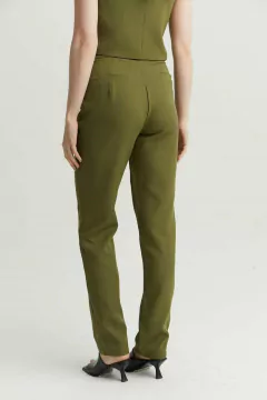 PANTALON NOIR RIE - PLUS RAFAELA