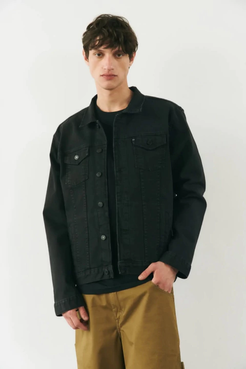 CAMPERA DENIM BLACK BENSIMON