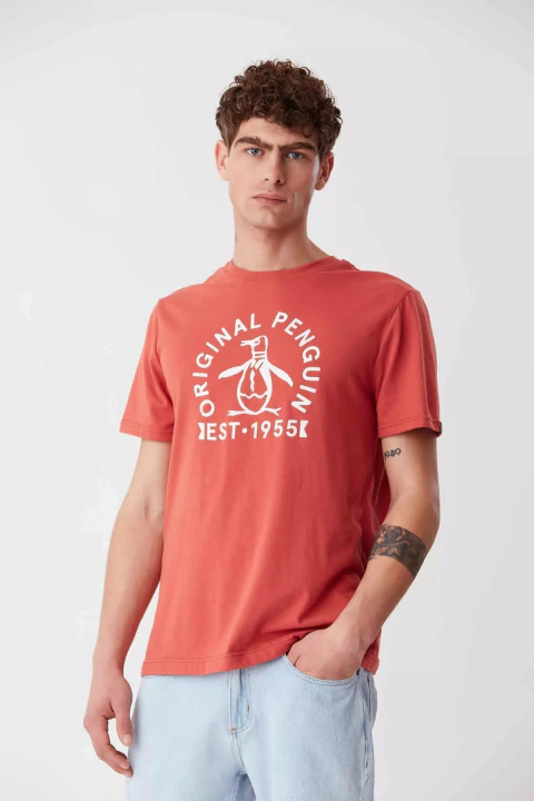 SS STAMP 55 LOGO TEE PENGUIN