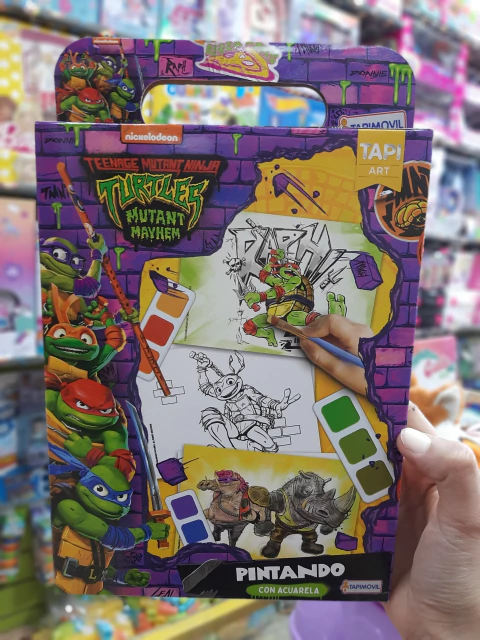 Pintando con acuarela Tortugas Ninjas