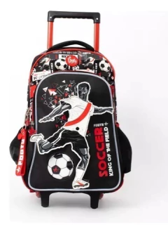 Mochila c/carro footy fútbol con luz - tienda online