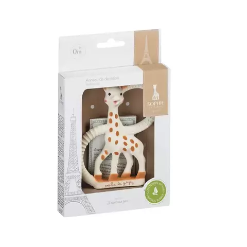 ANILLO DE DENTICIÓN DE CAUCHO NATURAL- Sophie La Girafe - comprar online