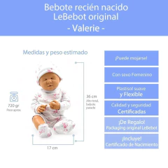 VALERIE- Bebote Recién Nacido (con sexo y ojos cerrados)-Lb404 - comprar online