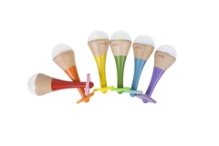 MARACAS DE MADERA ARCOIRIS - comprar online
