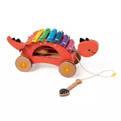 DINOSAURIO XILOFÓN - Arrastre de madera - comprar online