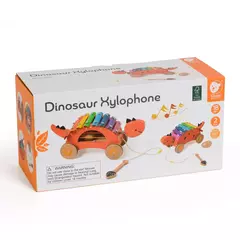 DINOSAURIO XILOFÓN - Arrastre de madera - LeBebot.com