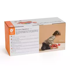 DINOSAURIO XILOFÓN - Arrastre de madera - tienda online