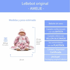 AMELIE- Muñeca Grande-Lb455 - LeBebot.com