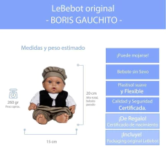 BORIS GAUCHITO- Bebote Temático Chico-Lb5000 - LeBebot.com