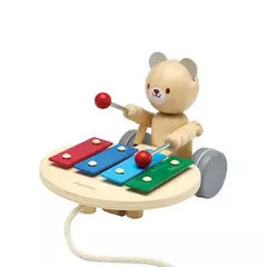 OSO MUSICAL - Juego de arrastre en madera - comprar online