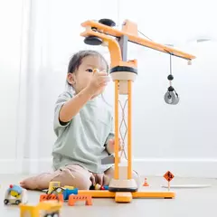 JUEGO DIDÁCTICO ¡Grúa giratoria con sistema de poleas! en internet
