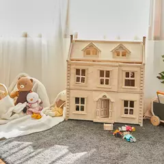 CASA DE MUÑECAS VICTORIANA ¡De madera de Caucho! - tienda online