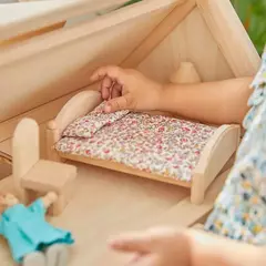 CASA DE MUÑECAS VICTORIANA ¡De madera de Caucho! - LeBebot.com