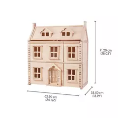 CASA DE MUÑECAS VICTORIANA ¡De madera de Caucho! - comprar online