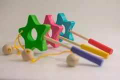 BALERO ESTRELLITA ROSA ¡De madera!