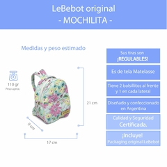 MOCHILITA ¡Con bolsillitos! Lb-796 - LeBebot.com