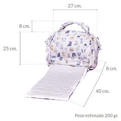 KIT LE BEBOT N° 202 - Bolsito cambiador + Bebote mediano Maggy - LeBebot.com
