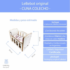 CUNA COLECHO, para bebotes medianos - Lb810 - LeBebot.com