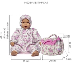 Imagen de KIT LE BEBOT N°213 - Bebote mediano + Bolsito de Paseo