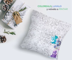 ALMOHADÓN PINTABLE + Marcadores ¡Mil usos! - tienda online