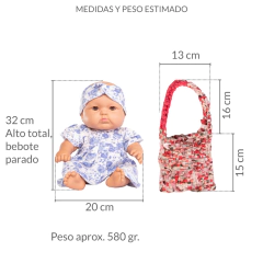 KIT LEBEBOT+ARTE, Bebote Mediano Lucie & Carterita Rectangular, LB+A003 - LeBebot.com