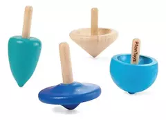 TROMPOS GIRATORIOS - Madera de Caucho y pigmentos orgánicos - comprar online