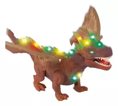 DRAGÓN DE TRES CABEZAS ¡Con Luz, Sonido y Alas! - LeBebot.com