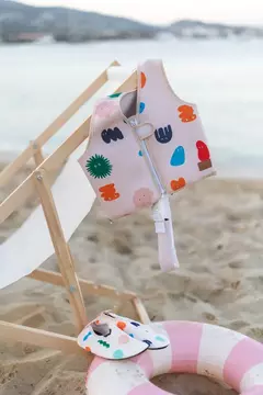 Imagen de KIT MIBI - Chaleco salvavidas + Ponchito secado rápido