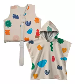 KIT MIBI - Chaleco salvavidas + Ponchito secado rápido - comprar online
