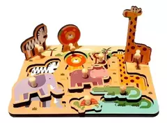 ROMPECABEZAS 3D MADERA "Animales de la selva"