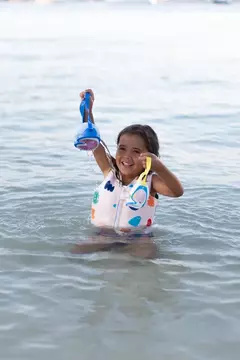 KIT MIBI - Chaleco salvavidas + Ponchito secado rápido